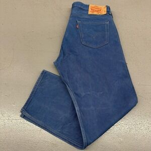 Levis 501 Jeans Mens 38x30 Blue Button Fly Straight Leg Denim Pants Classic